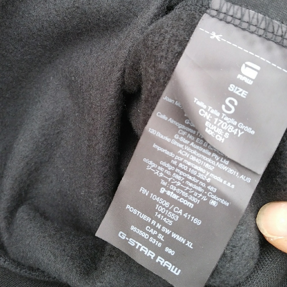G star raw waxed cotton mix oversized shirt zip S - Picture 7 of 8